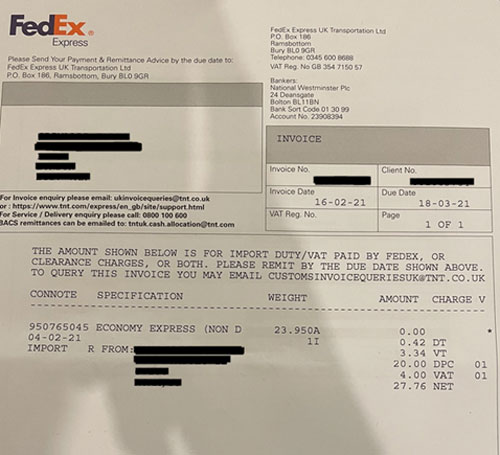 fattura pro forma invoice dazi tasse IVA