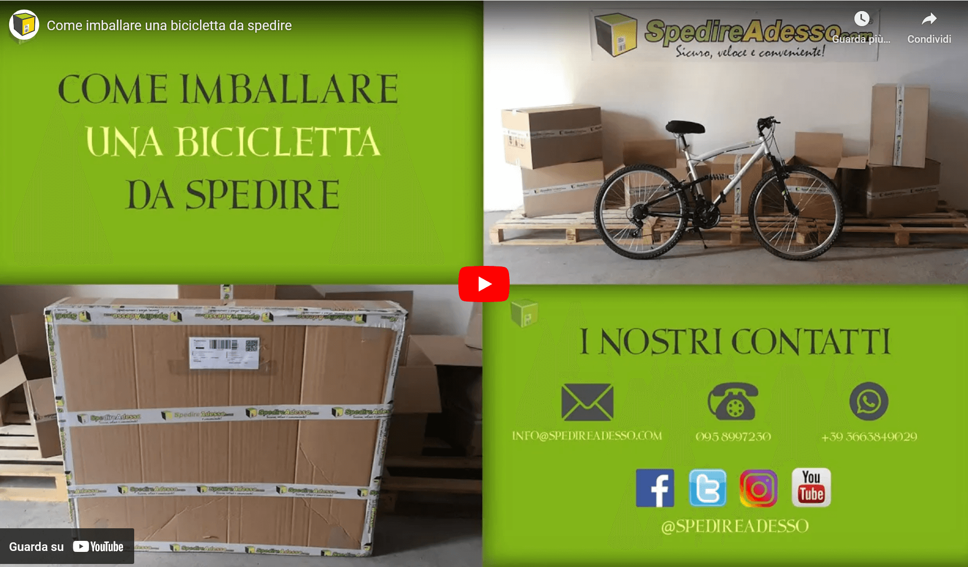 Video come imballare una bicicletta Video come imballare una bicicletta