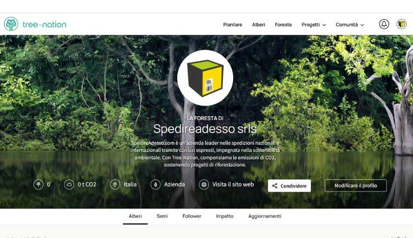 spedireadesso collaborazione tree-nation