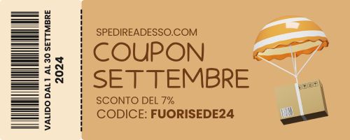 codice coupon sconto 7 spedrieadesso